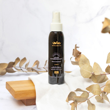 BioCosmética Exel Royal Bronze Autobronceante orgánico sin sol DHA 6%  Light  120ml