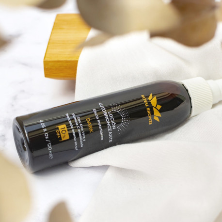 BioCosmética Exel Royal Bronze Bronceador orgánico sin sol DHA 10% Dark x 120ml