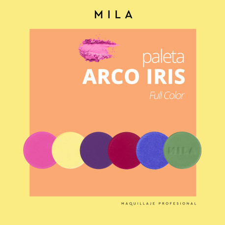 Mila Marzi Paleta Full Color " Arco Iris"