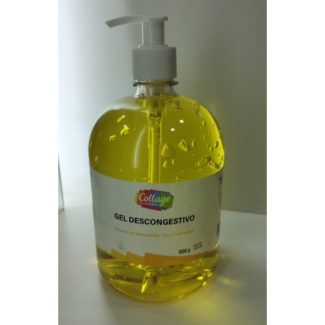 Collage Gel descongestivo con Extracto de Manzanilla, Tilo & Caléndula por 1000gr con cremera
