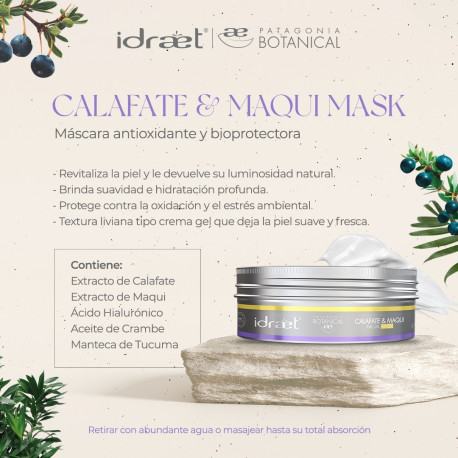 Idraet Botanical Calafate & Maqui Mask - Máscara Gel Facial Antioxidante 100gr