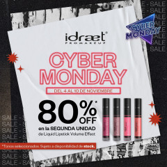 Idraet Pro MakeUp LIQUID LIPSTICK VOLUME EFFECT - Labial Líquido Efecto Volumen - Tono LLV28 PALE PINK x 5 g