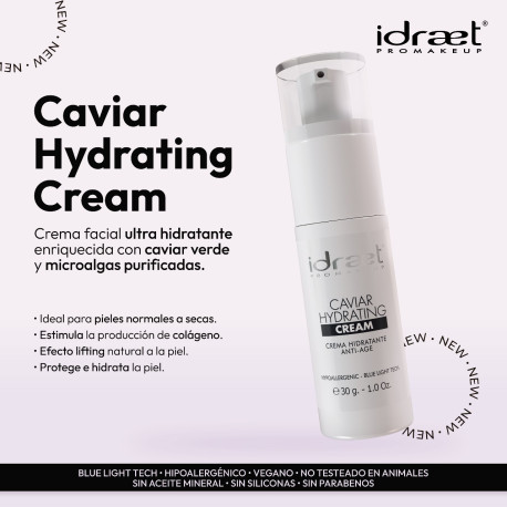 Idraet Pro MakeUp  CAVIAR HYDRATING CREAM - Crema Anti-Edad Hidratante 30g