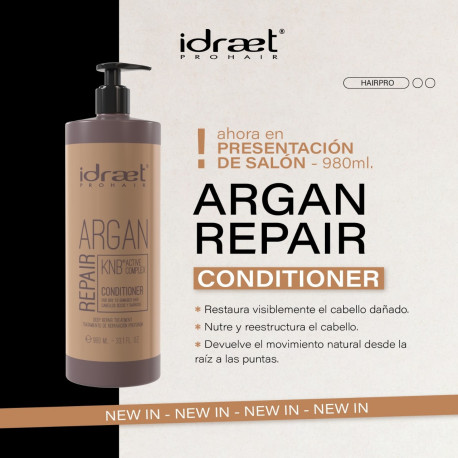Idraet PRO HAIR  ARGAN REPAIR CONDITIONER -Acondicionador Reparación Profunda (980ml)