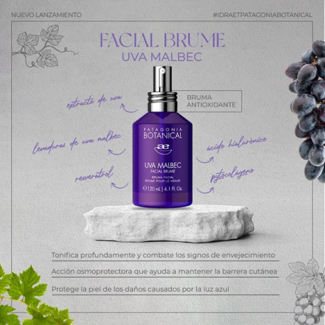 Idraet Botanical Uva Malbec Facial Bruma x120ml