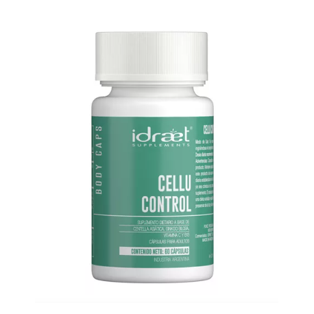 Idraet Supplements Cellu Control Beauty Caps - Gingko Biloba y Centella Asiática - Cápsulas Blandas x 60 u