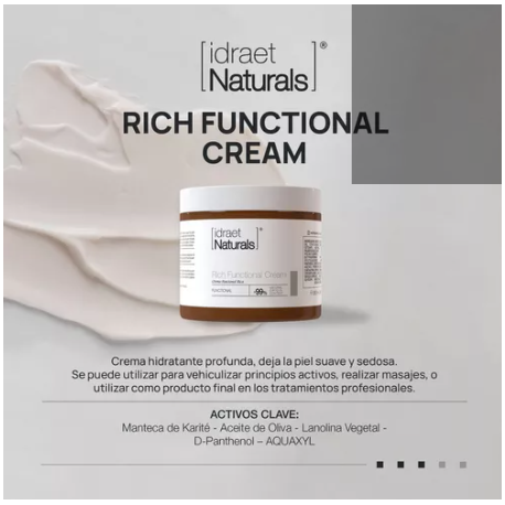 Idraet Naturals Crema Funcional Rica 250gr