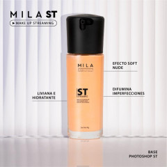 Mila Maquillaje Siliconado Blur Efecto Photoshop-Caramel 42 gr