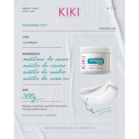 Idraet Kiki ProNails  RENEWING FOOT CREAM - Crema renovador para pies x 300 ml