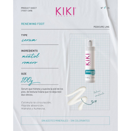 Idraet Kiki ProNails RENEWING FOOT SERUM - Serum renovador para pies x 95ml