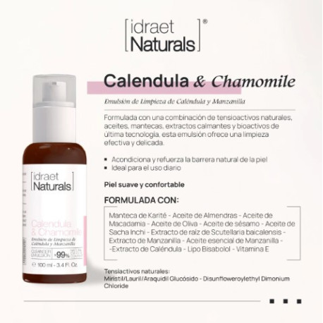 Idraet Naturals Caléndula & Chamolline Protective Cleanser 100ml