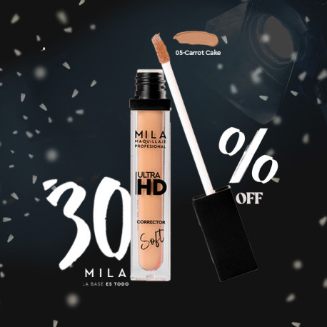 Promo 5 Mila Marzi Maquillaje Hidratante Siliconado Corrector Fluído Soft x 8,5 gr - Carrot