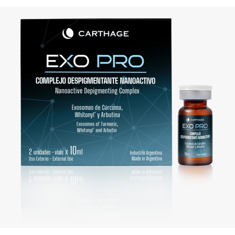 Carthage Exo Pro Complejo Despigmentante Nanoactivo  2 frascos ampollas x 10 ml