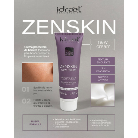 Idraet Dermopurity ZENSKIN NEW CREAM Crema Protectora -  Pomo  x 50 ml