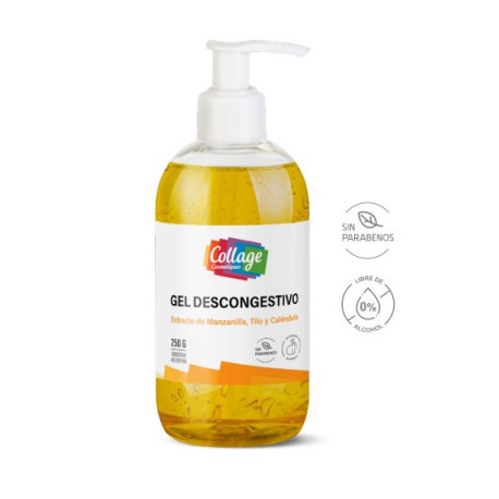 Collage Gel Descongestivo con Extracto de Manzanilla, Tilo & Caléndula  250gr