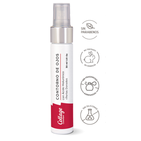 Collage Contorno de Ojos con Acido Hialurónico & Perlas Plateadas 30ml