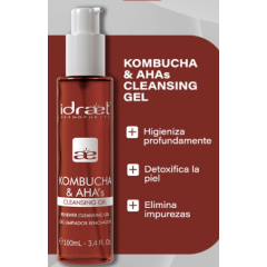 Idraet Dermopurity KOMBUCHA & AHA's RENEWER CLEANSING GEL - Gel de limpieza renovador - 100ml