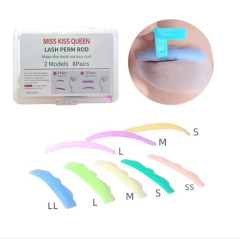 Bigudies Kit 8 Pares Silicona Para Pestañas