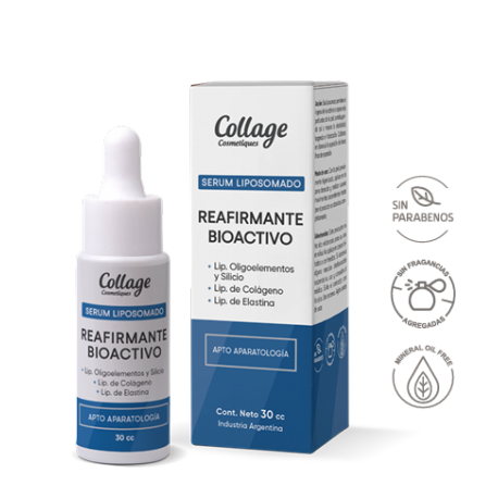 Collage Serum Reafirmante Bioactivo LIP. Oligoelem, Silicio, Colágeno y Elastina 30cc