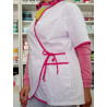 Chaqueta Blanca con ribetes en diferentes tonos Talle 2