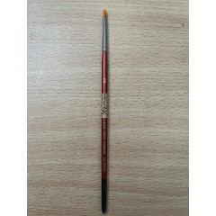 Pincel Sintético Toray dorado Nº2 mango rojo