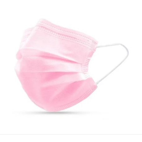 Barbijo Descartable Rosa de Friselina con Elástico 1 unidad