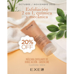 Biocosmética Exel PromoBook Green Line Máscara Exfoliante de Doble Acción 100 ml