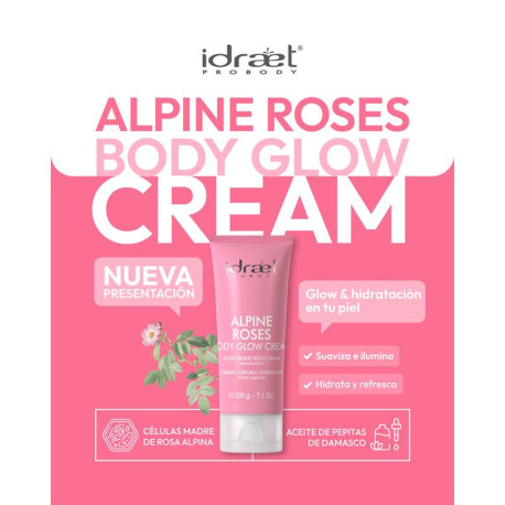Idraet Dermopurity ALPINE ROSES - BODY GLOW CREAM 200gm