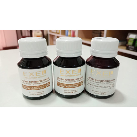 Promo 3 x 2  BioCosmética Exel Loción Autobronceante