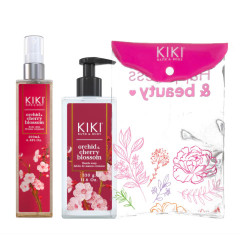 Idraet Kiki Bath & Body Orchid  & Cherry  Blossom Velvet Gift