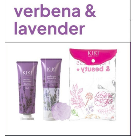 Idraet Kiki Bath & Body Verbena & Lavander  Relax Gift