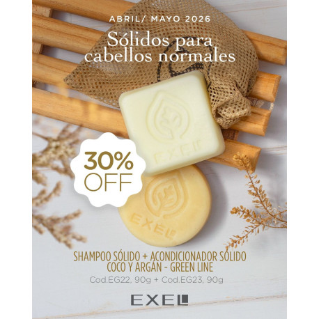 BioCosmética Exel PromoBook Shampoo Sólidos Cabellos Normales