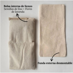 Almohadilla Térmica Terapéutica Frío/Calor de Semillas y Lavanda Modelo Ocular