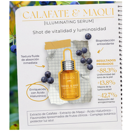 Idraet Patagonia Botanical Calafate y Maqui Serum Iluminador