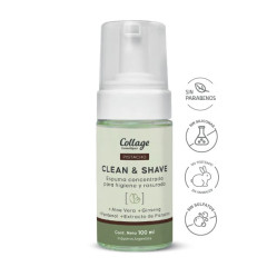 Collage Pistacho Espuma Concentrada para Higiene y Rasurado Clean & Shave 100cc