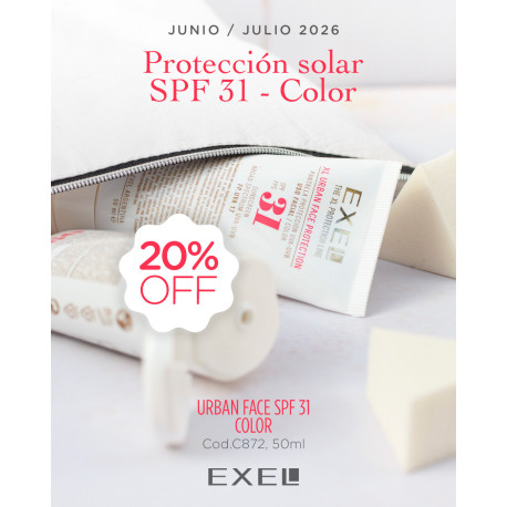 BioCosmética Exel Fotoprotector XL Urban Face Protección FPS 31 COLOR X 50 ML