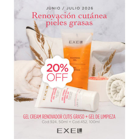 Biocosmetica Exel Promo Book Renovación Cutánea Pieles Grasas
