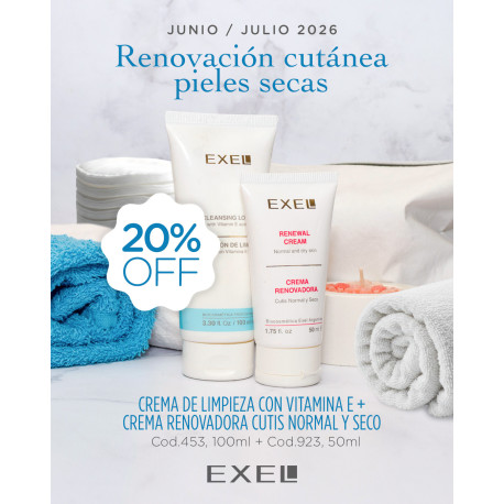 Biocosmetica Exel Promo Book Renovación Cutánea Pieles Secas