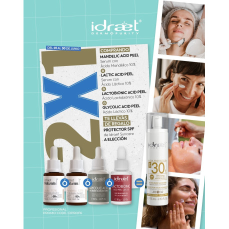 Idraet Promo DermoPurity Peeling 2x1 LACTOBIONIC ACID - Ácido Lactobiónico - pH 3.5