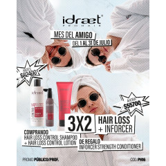 Idraet Promo 3x2 Comprando Hair Loss Control Shampoo + Hair Loss Control Lotion , te regalamos Inforcer Strength Conditioner
