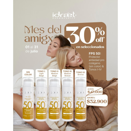 Idraet Dermopurity  Protector Solar con Color FPS 50 de 50ml Tono 1 Light Beige