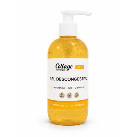 Collage Gel Descongestivo Máscara  con Extracto de Manzanilla, Tilo & Caléndula  250gr en cremera