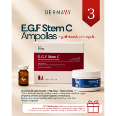 Dermassy  EGF STEM C 5ml 10 unidades + Gel Ectoin de regalo