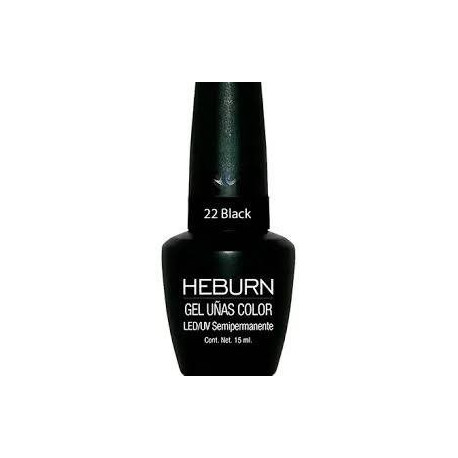 Heburn Gel Color LED/UV Marron black 22 15cc
