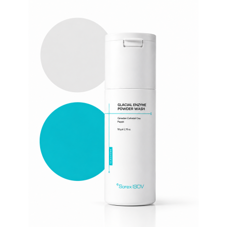Dermassy  Isov Glacial Enzyme  Powder  Wash Limpiador Enzimatico de 50g