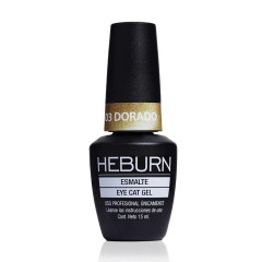 Heburn Esmalte Led  ojo de gato Dorado x 15ml