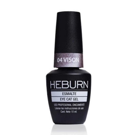 Heburn Esmalte Led  ojo de gato Visón x 15ml