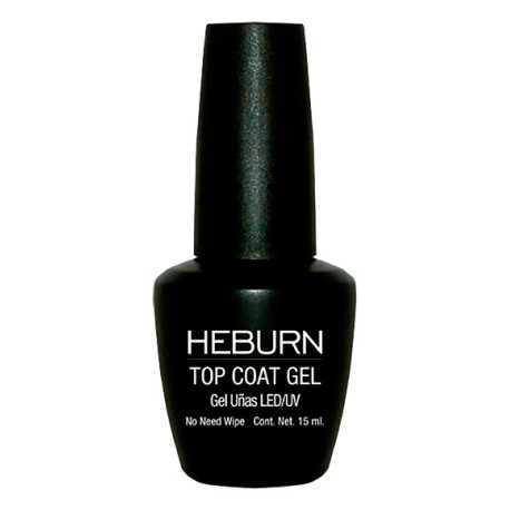 Heburn Top Coat  Gel LED/UV   x 15 cc