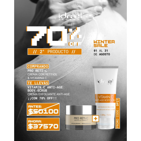 Idraet Promo 70% OFF Retic C + Vitamina C