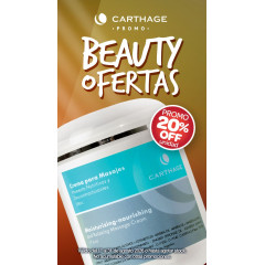 Carthage Crema Para Masajes Humecto - Nutritivo y Descontracturantes  x 500 gr.